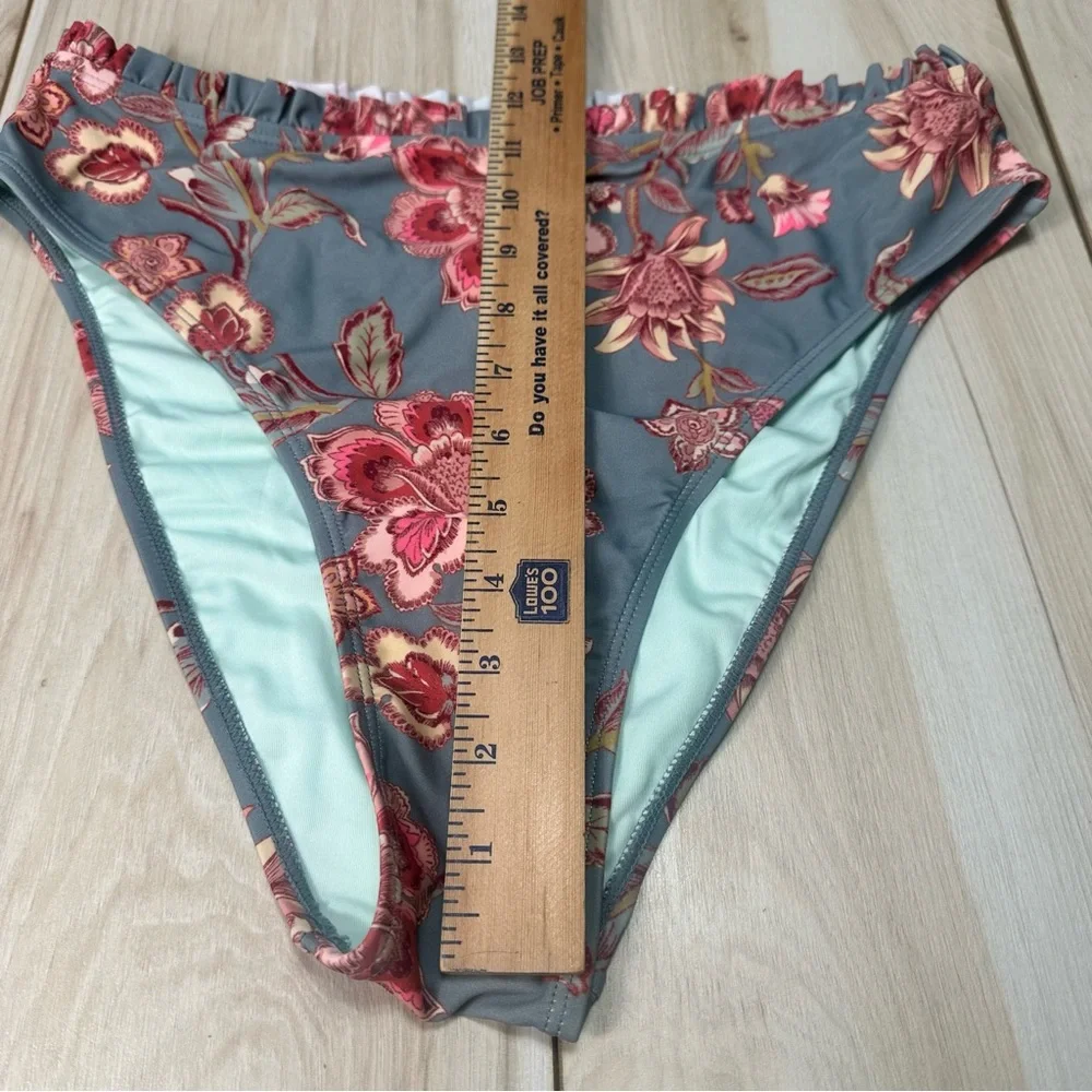 NWT Cupshe Bikini‎ Floral High Waisted Underwire Size Large